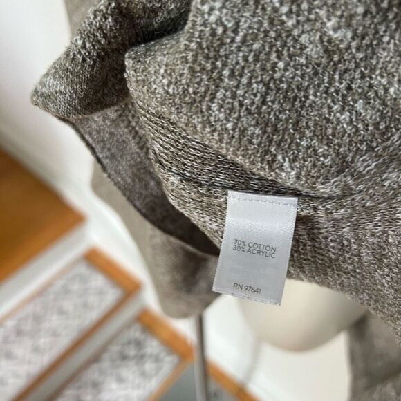 Pure Jill J Jill Cotton Shift Dress Sage green - Picture 5 of 8